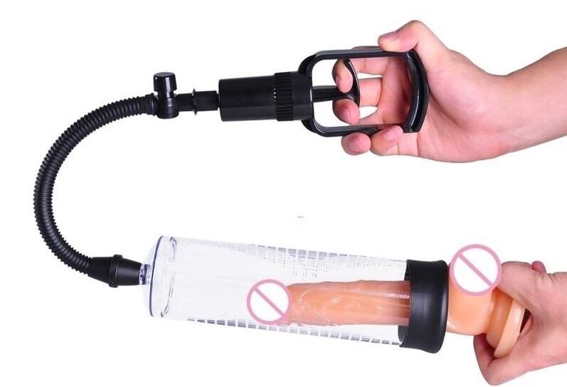 The vacuum pump guarantees the fastest but short-lasting result for penis enlargement